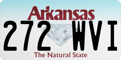AR license plate 272WVI