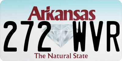 AR license plate 272WVR