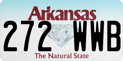 AR license plate 272WWB