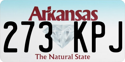 AR license plate 273KPJ