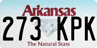 AR license plate 273KPK