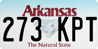 AR license plate 273KPT