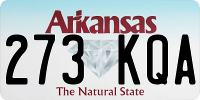 AR license plate 273KQA
