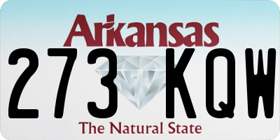 AR license plate 273KQW