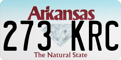 AR license plate 273KRC