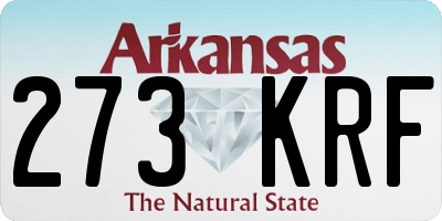 AR license plate 273KRF