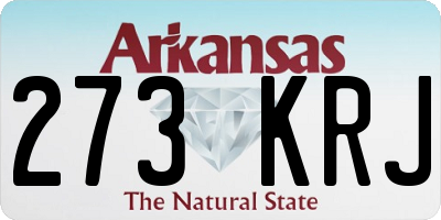 AR license plate 273KRJ