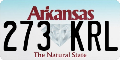 AR license plate 273KRL