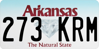 AR license plate 273KRM