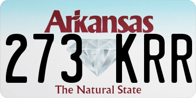 AR license plate 273KRR