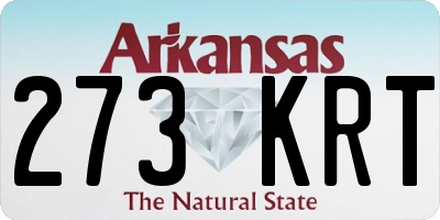 AR license plate 273KRT