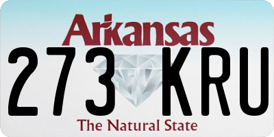 AR license plate 273KRU