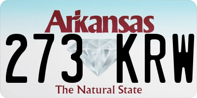 AR license plate 273KRW