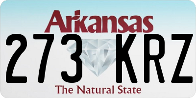 AR license plate 273KRZ