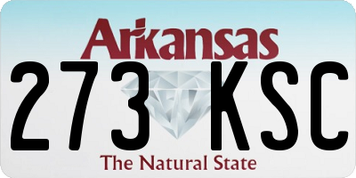 AR license plate 273KSC