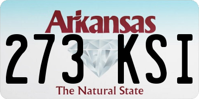 AR license plate 273KSI
