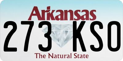 AR license plate 273KSO