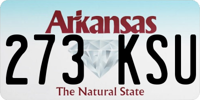 AR license plate 273KSU