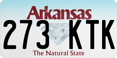 AR license plate 273KTK