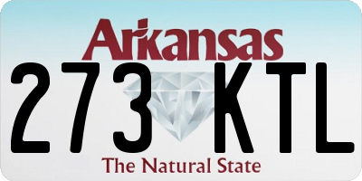 AR license plate 273KTL