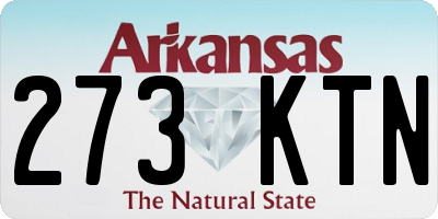 AR license plate 273KTN