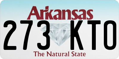 AR license plate 273KTO
