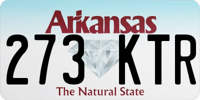 AR license plate 273KTR