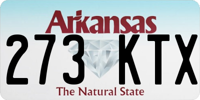 AR license plate 273KTX