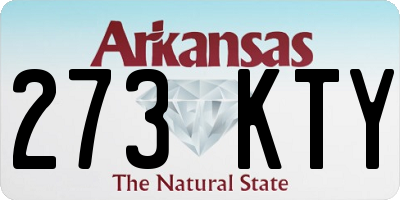 AR license plate 273KTY