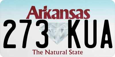 AR license plate 273KUA