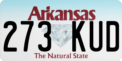 AR license plate 273KUD