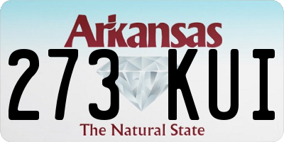 AR license plate 273KUI