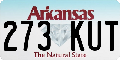 AR license plate 273KUT