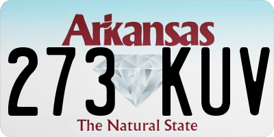 AR license plate 273KUV