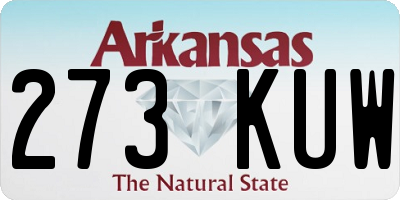 AR license plate 273KUW