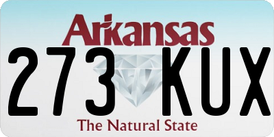 AR license plate 273KUX