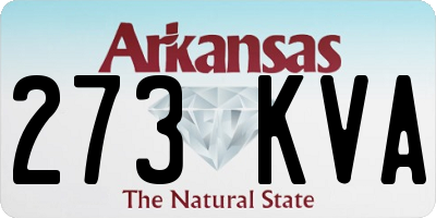 AR license plate 273KVA