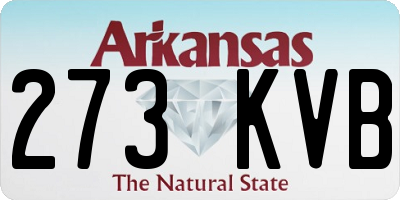 AR license plate 273KVB
