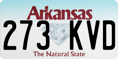 AR license plate 273KVD