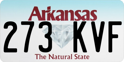 AR license plate 273KVF