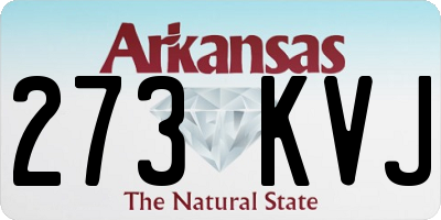AR license plate 273KVJ