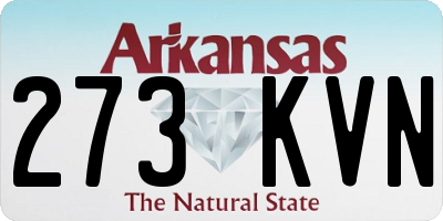 AR license plate 273KVN