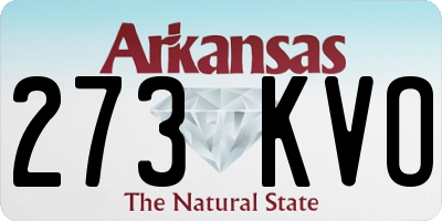AR license plate 273KVO