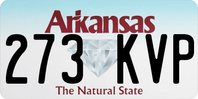 AR license plate 273KVP
