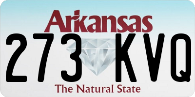 AR license plate 273KVQ