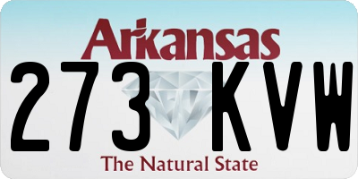 AR license plate 273KVW