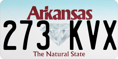 AR license plate 273KVX