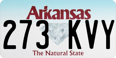 AR license plate 273KVY