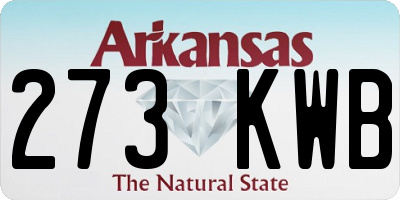 AR license plate 273KWB