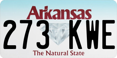 AR license plate 273KWE